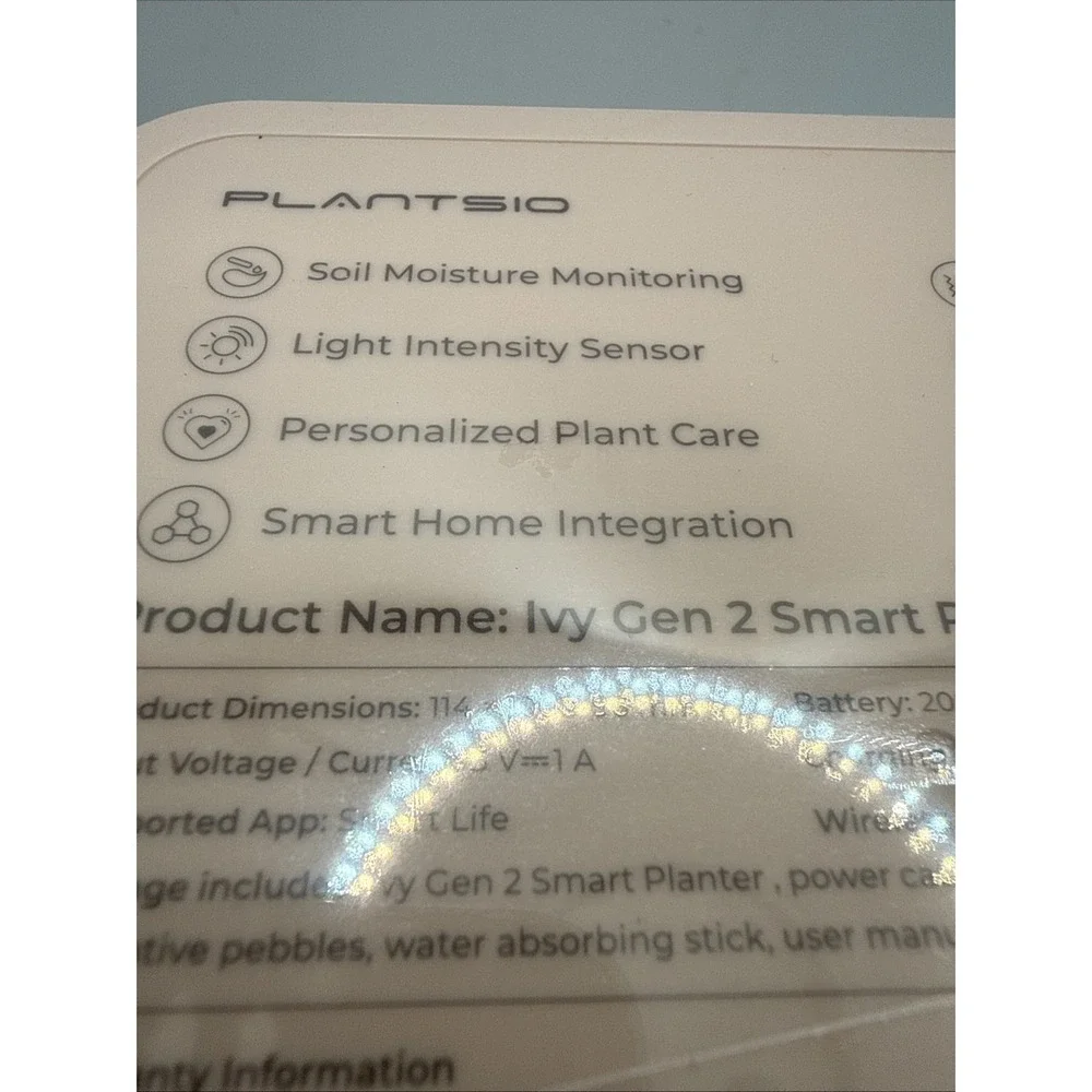 Plantsio PINK Ivy Gen 2 Smart Planter Robot New In Sealed‎ Box